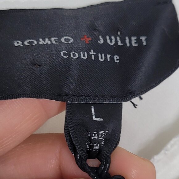 Romeo & Juliet Couture NEW White Sleeveless Lined Mini Party Dress NWT Large - Picture 8 of 12